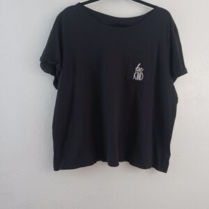 Torrid black crop top short sleeve be king size 2X